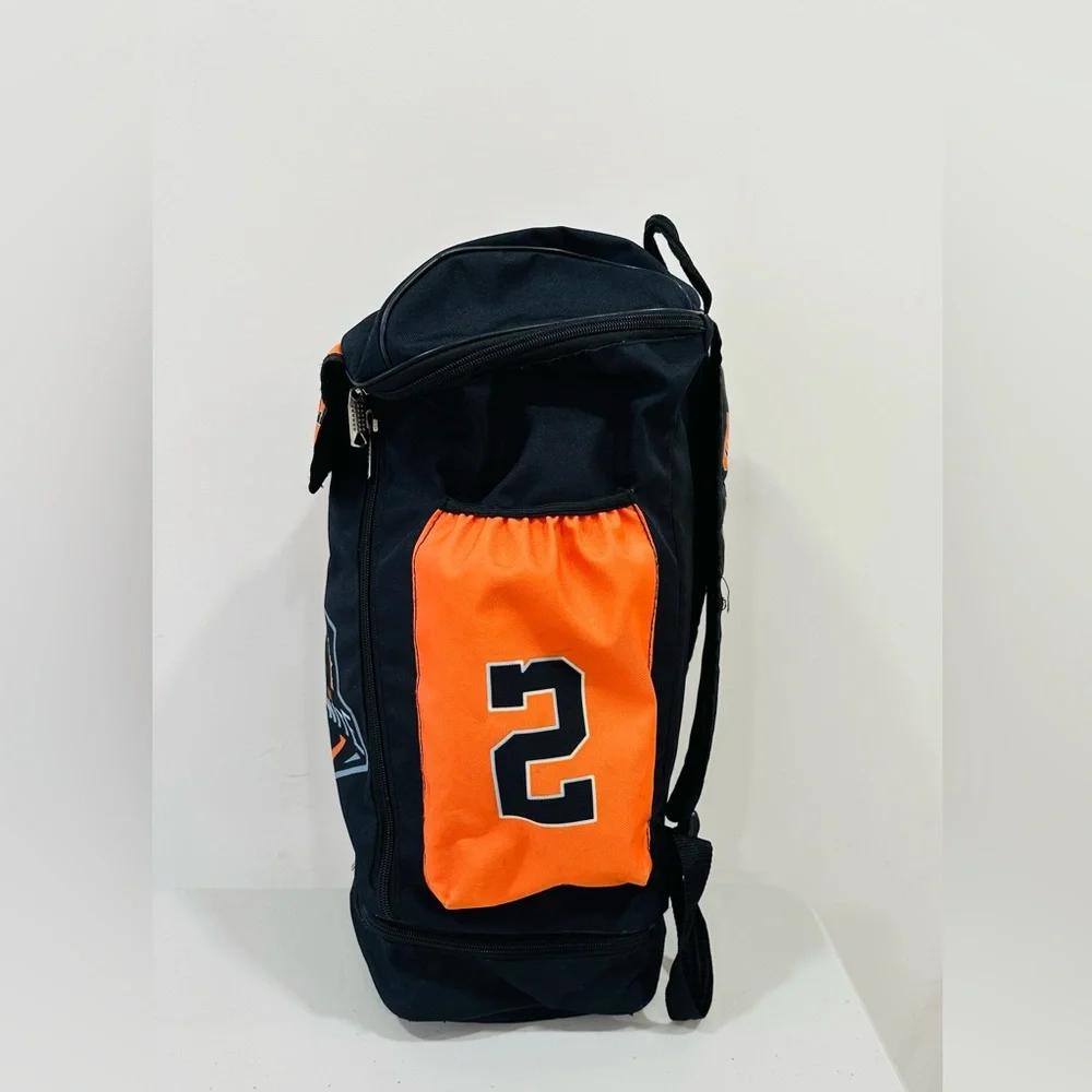 Backpack With Inscription TNN Walker And Shoe‎ Compartment Black /Orange